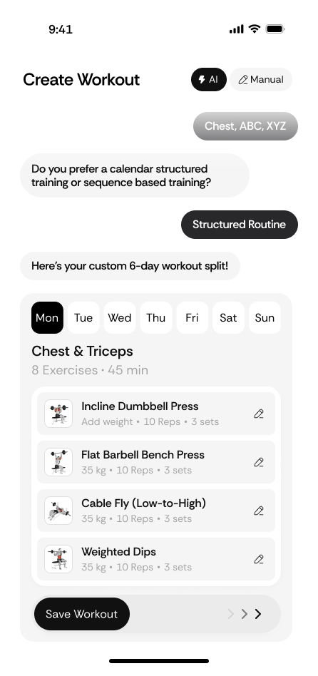 Create Workout